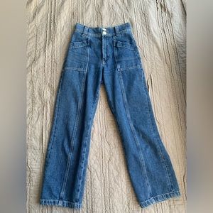 & Other Stories High Waist Utility Jeans